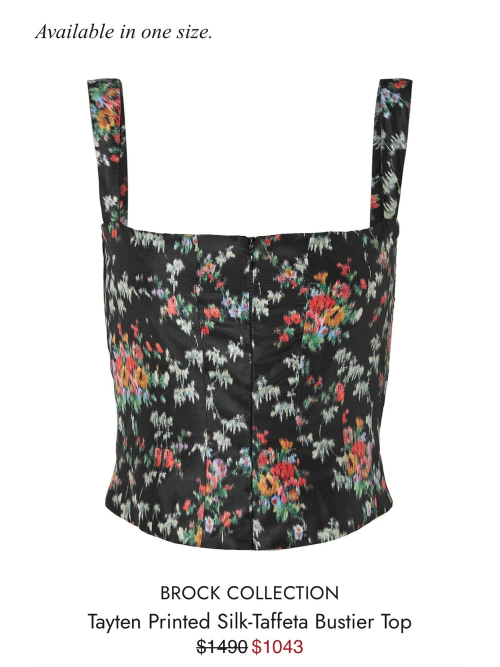 Black Floral Square-Neck Camisole Top